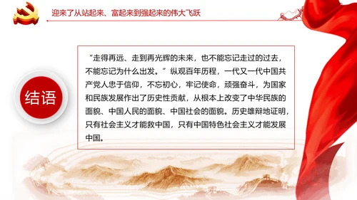 党的百年光辉历程和历史贡献通用PPT模板