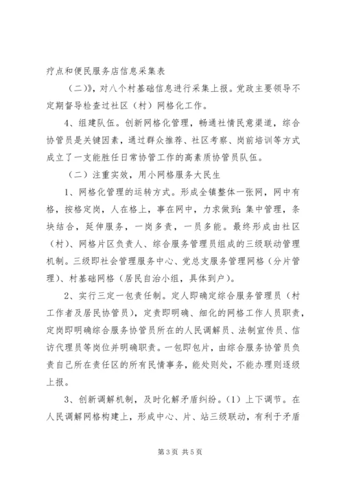 乡镇网格化管理工作开展情况总结.docx