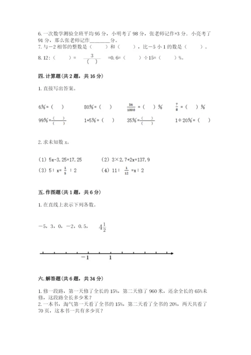 小升初六年级期末测试卷有完整答案.docx