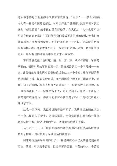 初中军训心得体会集合6篇（三）.docx