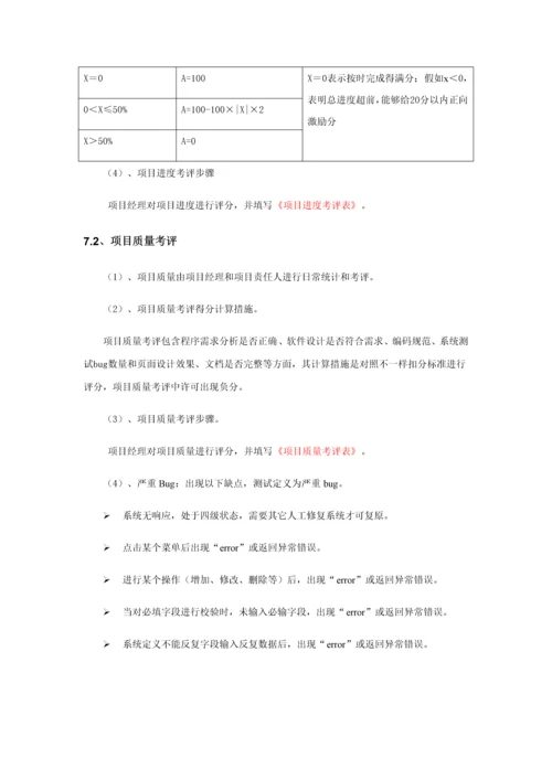 最实用的软件开发团队绩效管理考核新规制度.docx