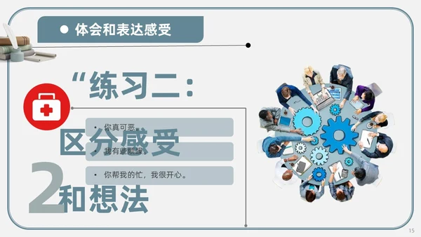 蓝色复古3d非暴力沟通读书分享PPT模板
