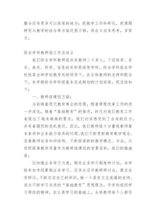 综合学科教研组工作总结.docx