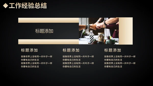黑金奢华工作总结汇报通用PPT模板