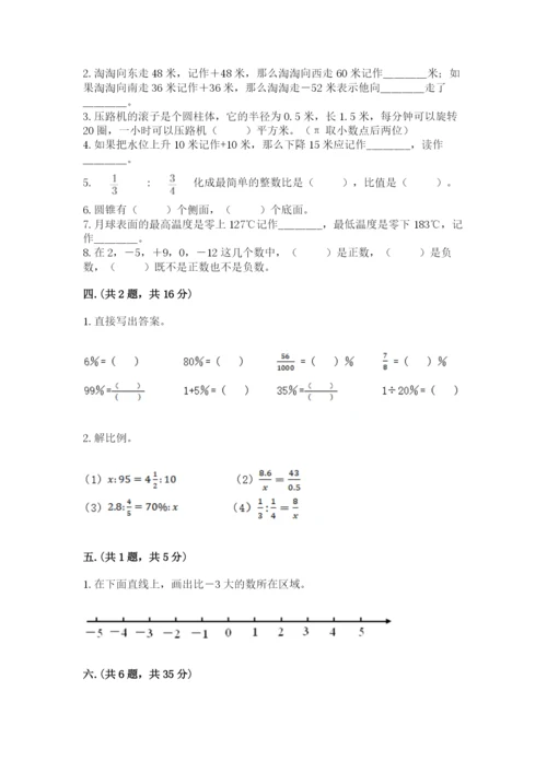 苏教版六年级数学小升初试卷附参考答案（完整版）.docx