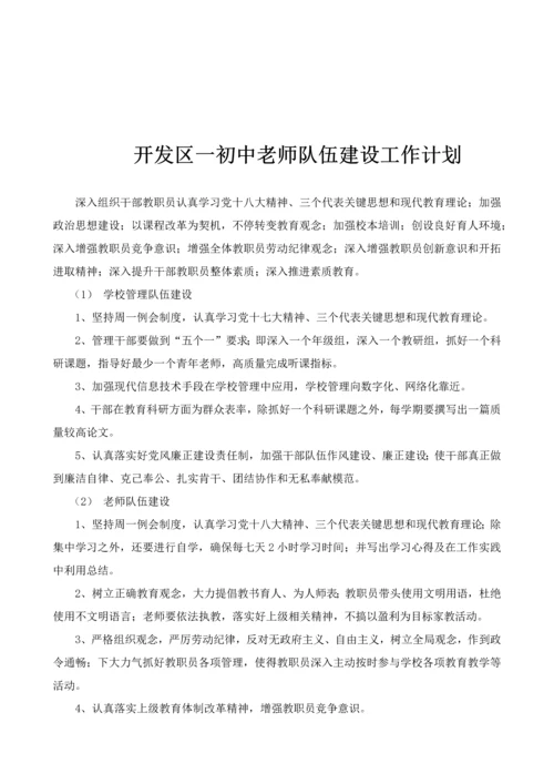 开发区一初中教师队伍科学建设综合规划.docx