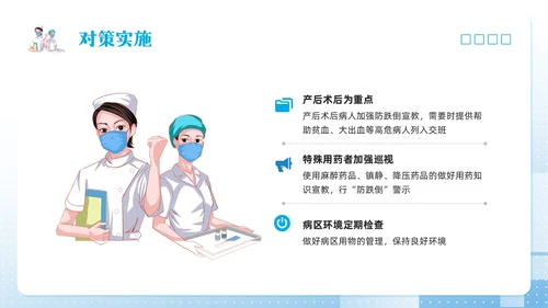 蓝色简约护理pdcaPPT模板宣传PPT动态PPT
