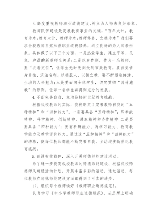 小学师德师风个人总结.docx