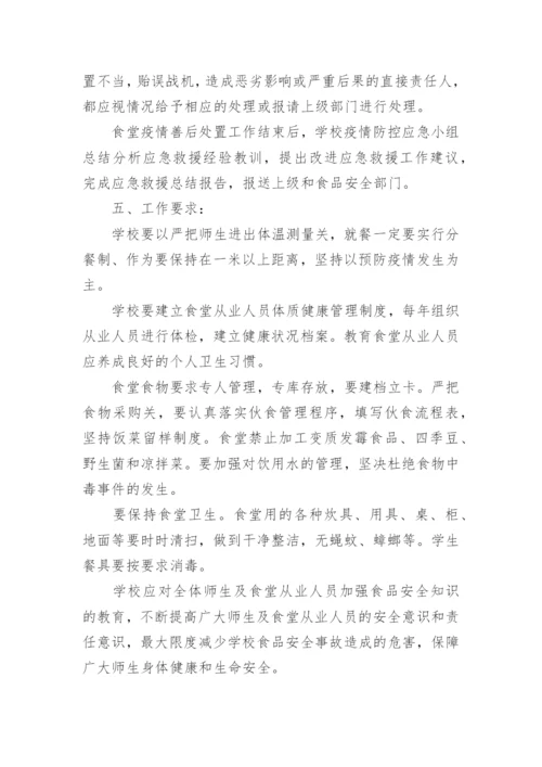 学校食堂疫情防控应急预案.docx
