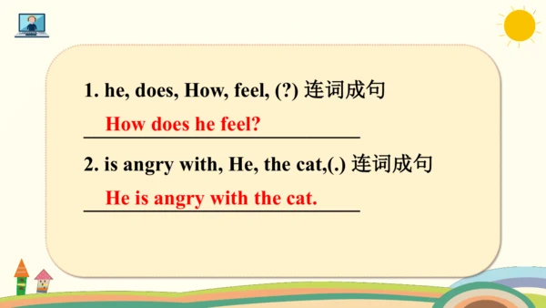 Unit 6 How do you feel Part A Let's learn & Write 