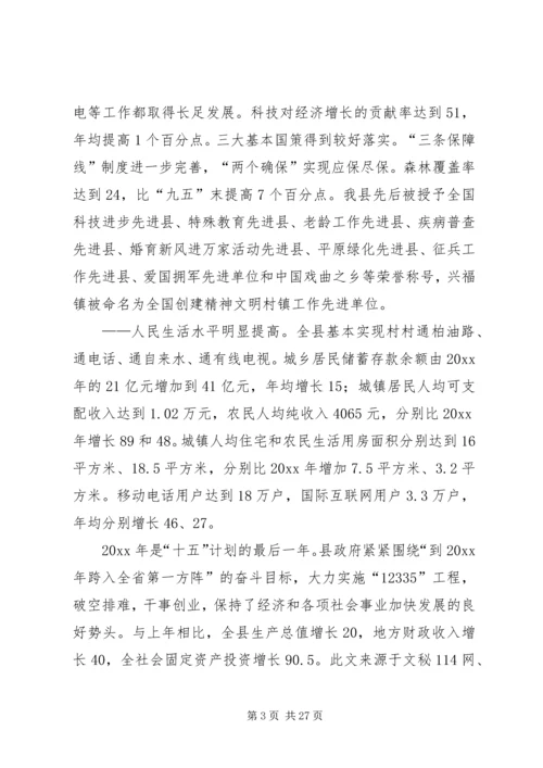 在第十五届人民代表大会第四次会议上的政府工作报告.docx