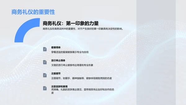 商务谈判财务礼仪PPT模板