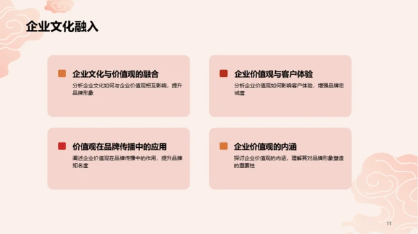 红色插画元旦新年主题推广PPT模板