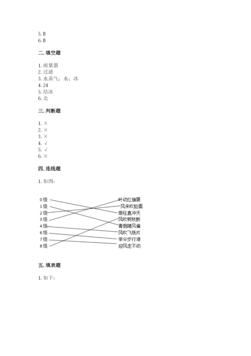 教科版小学三年级上册科学期末测试卷重点.docx