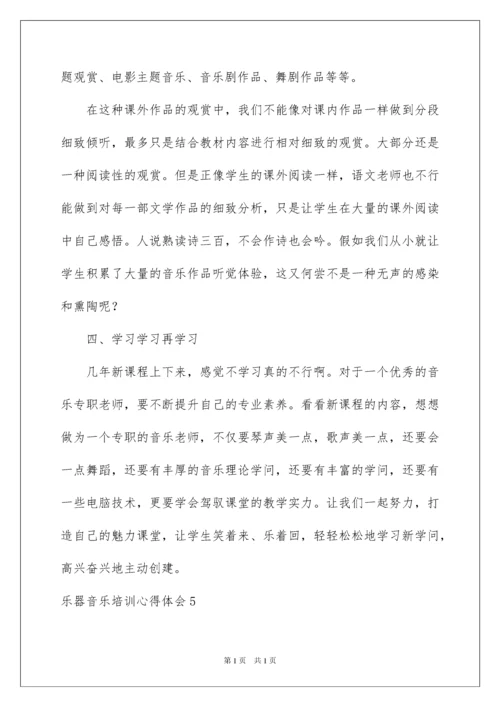 2022乐器音乐培训心得体会_1.docx