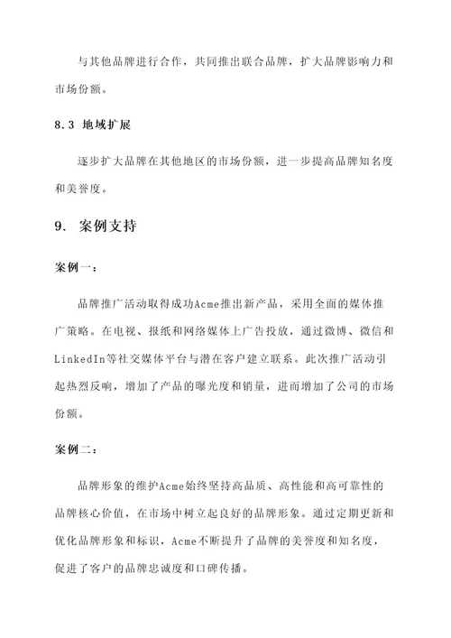 产品品牌运营方案