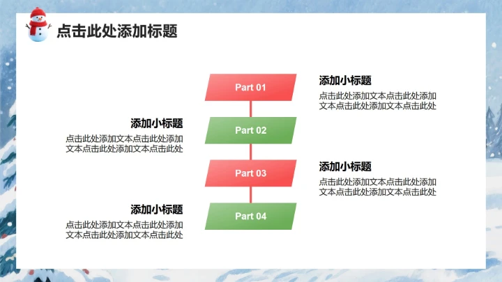 红色3D卡通风圣诞节企划活动策划方案PPT模板