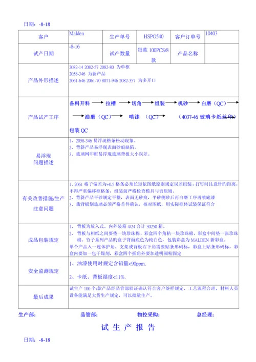 木业标准工艺公司试生产报告.docx