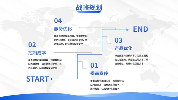 简约线条地图纹理商务公司企业介绍PPT模板