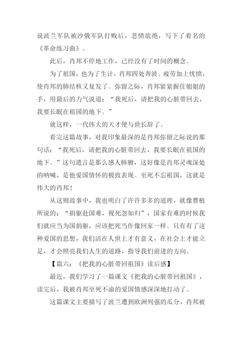 把我的心脏带回祖国读后感.docx