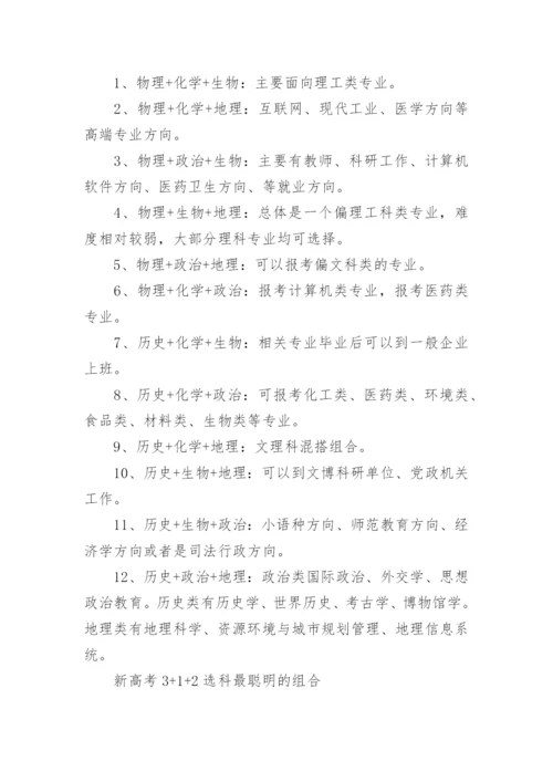 2023新高考选科与专业表_2023新高考3+1+2选科专业对照表.docx