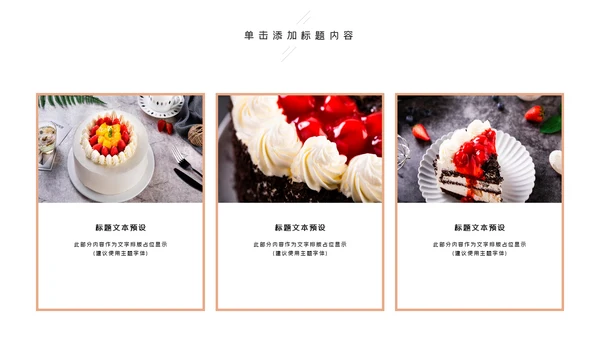 甜品蛋糕美食甜点下午茶动态PPT模板