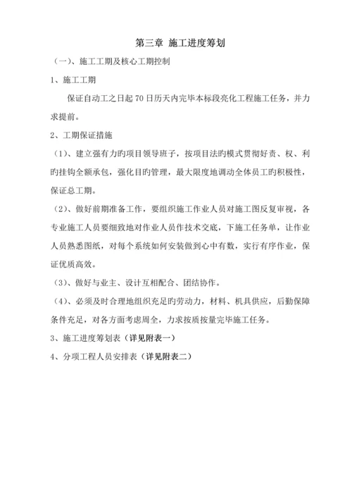 泛光照明综合施工组织专题方案.docx