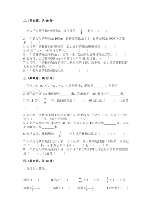 北师大版数学小升初模拟试卷（培优a卷）.docx