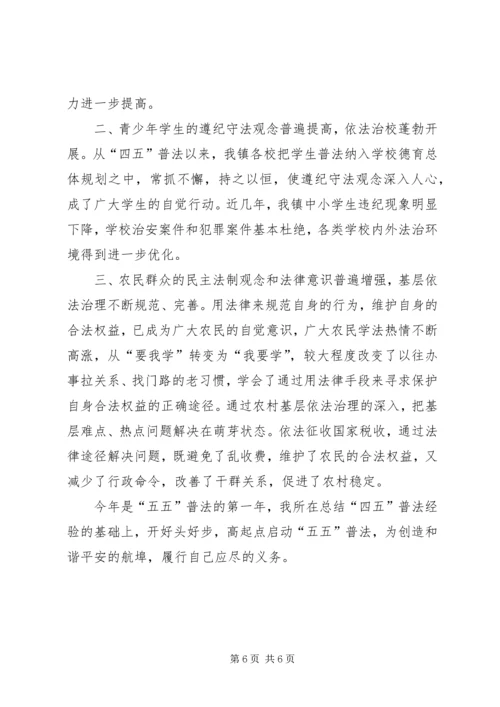 乡镇普法办主任述职报告.docx