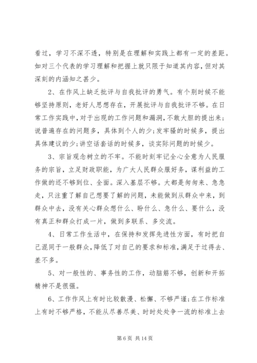 精选党性分析材料范例.docx