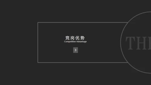 酷黑色高端商务个人简历通用PPT模板