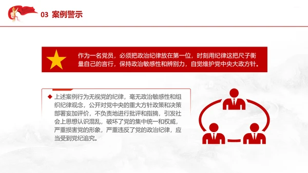 党纪教育学习PPT违反党的政治纪律案例剖析课件PPT