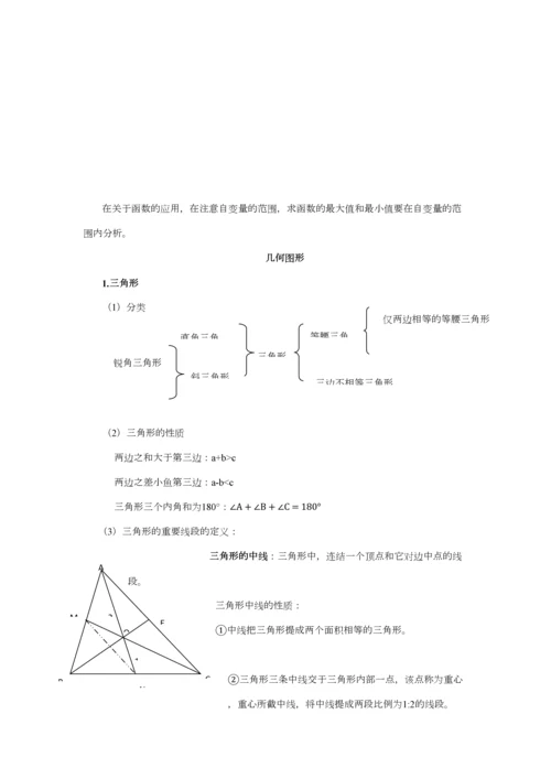 2023年初中数学基础知识点整理.docx