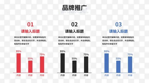 现代时尚高级品牌营销市场方案PPT模板