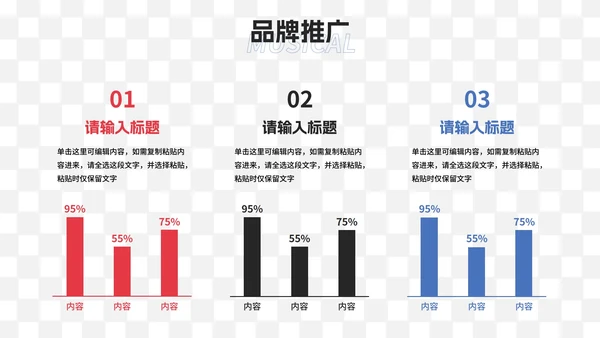 现代时尚高级品牌营销市场方案PPT模板