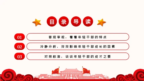 新时代青年干部年轻干部党课培训PPT模板
