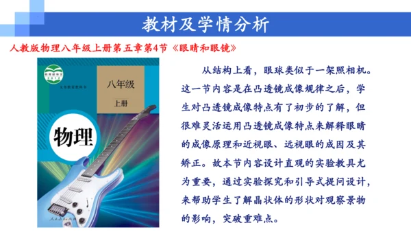 5.4《眼睛和眼镜》实验改进说课课件 (共26张PPT)  --2023-2024学年人教版物理八年