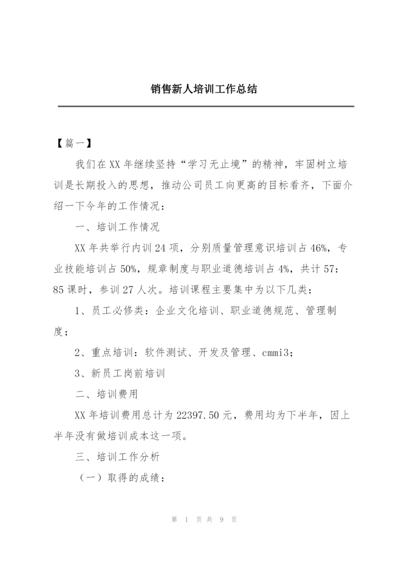 销售新人培训工作总结.docx