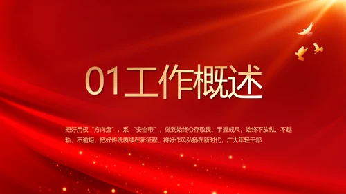 红色大气银行信贷管理年终总结PPT动态模板