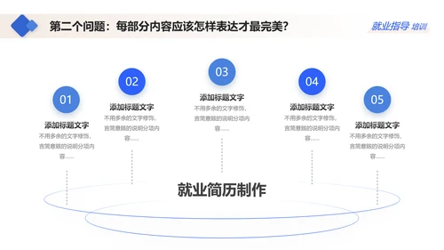 蓝色大学生就业指导指南通用PPT模板
