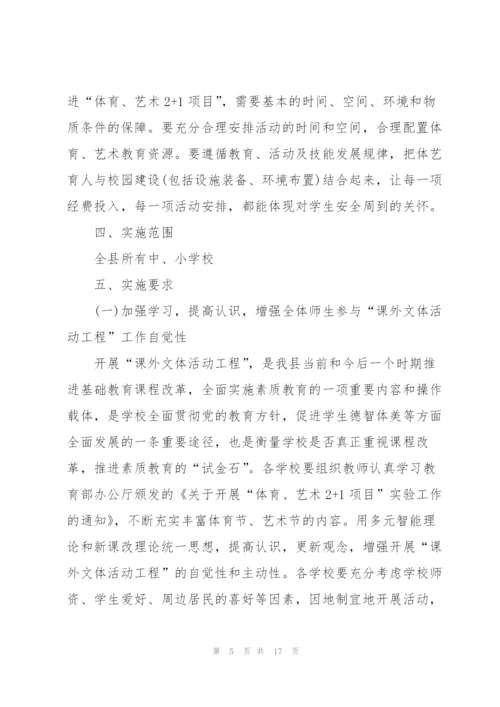 文体活动策划的实施方案大全.docx