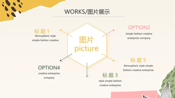 时尚创意个人作品集作品展示ppt动态模板