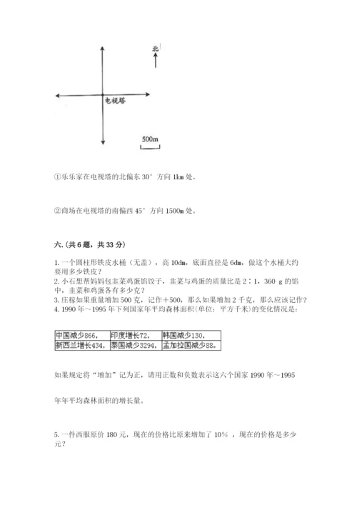 北师大版数学小升初模拟试卷附答案【考试直接用】.docx