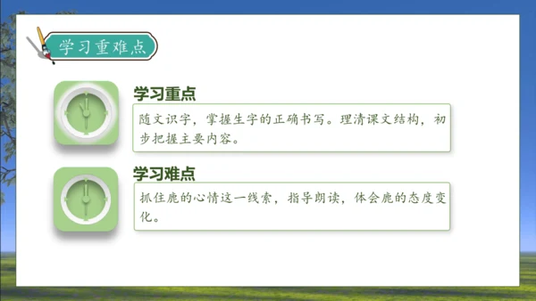 【核心素养】部编版语文三年级下册-7. 鹿角和鹿腿 第1课时（课件）