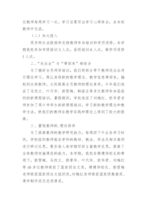 学校师训工作总结.docx