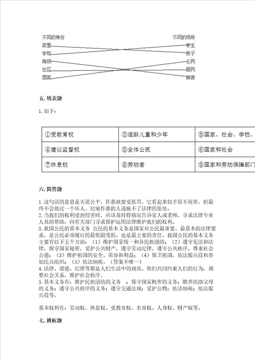 2022年六年级上册道德与法治期中测试卷带答案培优b卷