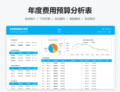 年度费用预算分析表