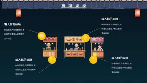 深夜食堂烧烤夜宵招商通用PPT
