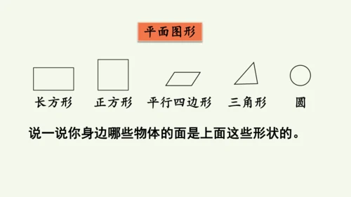 1.1  认识平面图形（课件）(共15张PPT)2024-2025学年人教版一年级数学下册