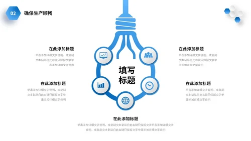微立体商务风2024年生产部年终工作总结商务通用PPT年终总结